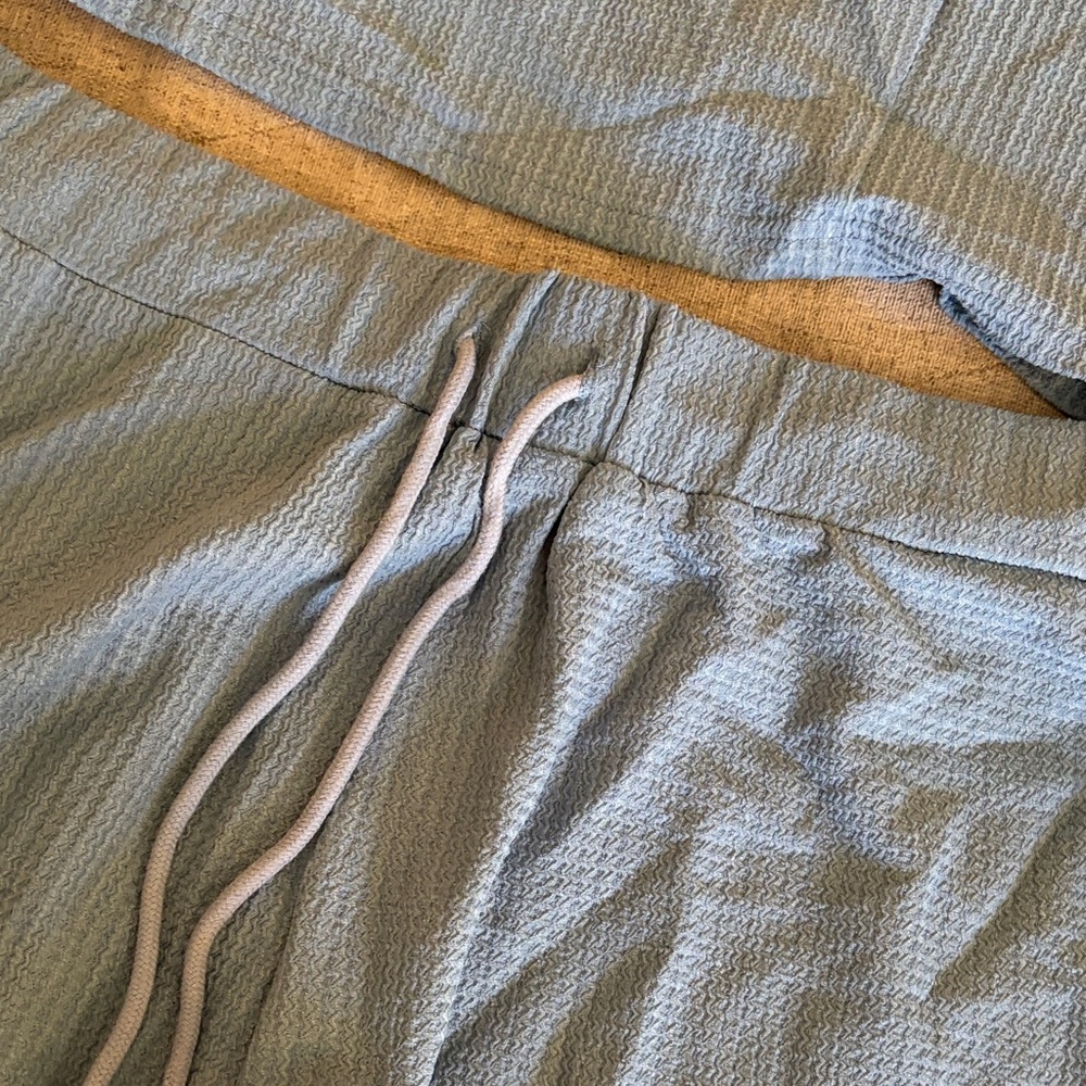 Blue Ribbed Tank & Shorts Set - Picture 5 of 11